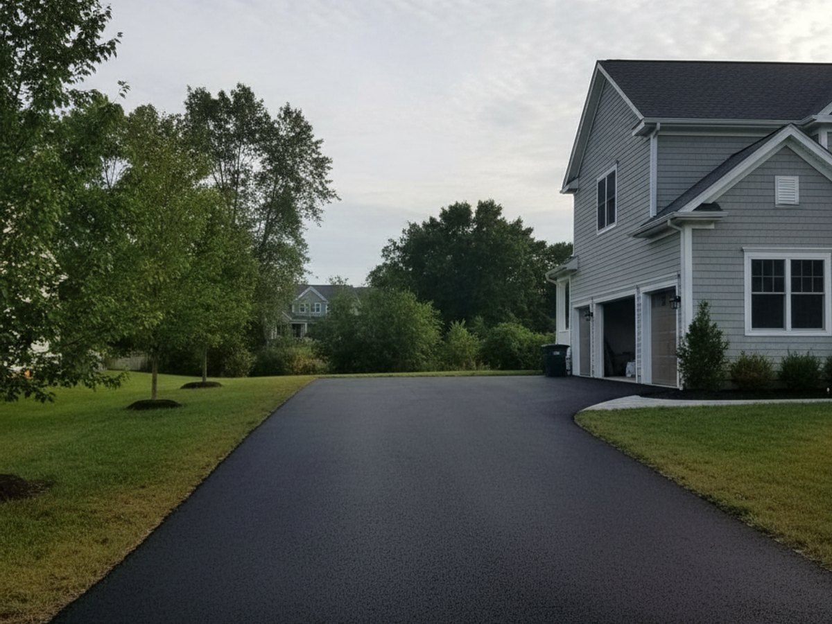 Horizon Asphalt Solutions crew working on a home